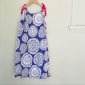 Hanna Andersson Purple Floral Paper Bag Dress
